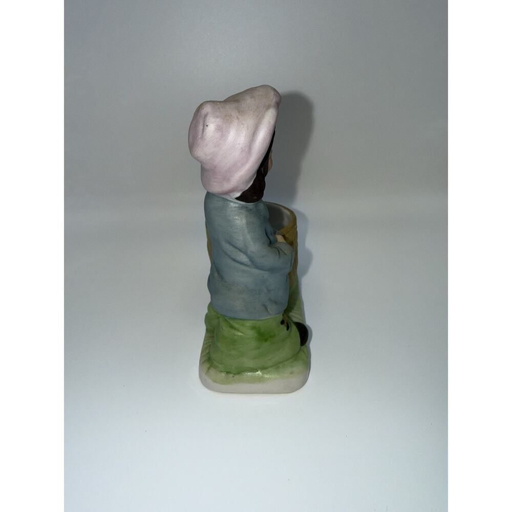 Vintage Porcelain Figurine Candle Holder Little Luvkins Jasco Hobo Girl - Picture 6 of 8